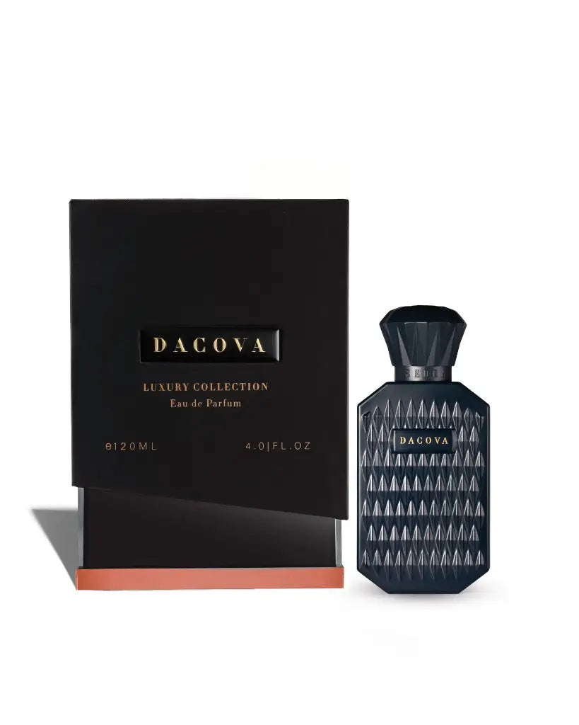 Sedra- Dacova, 120ml, schwarzer Flakon und schwarze Box nebeneinander.