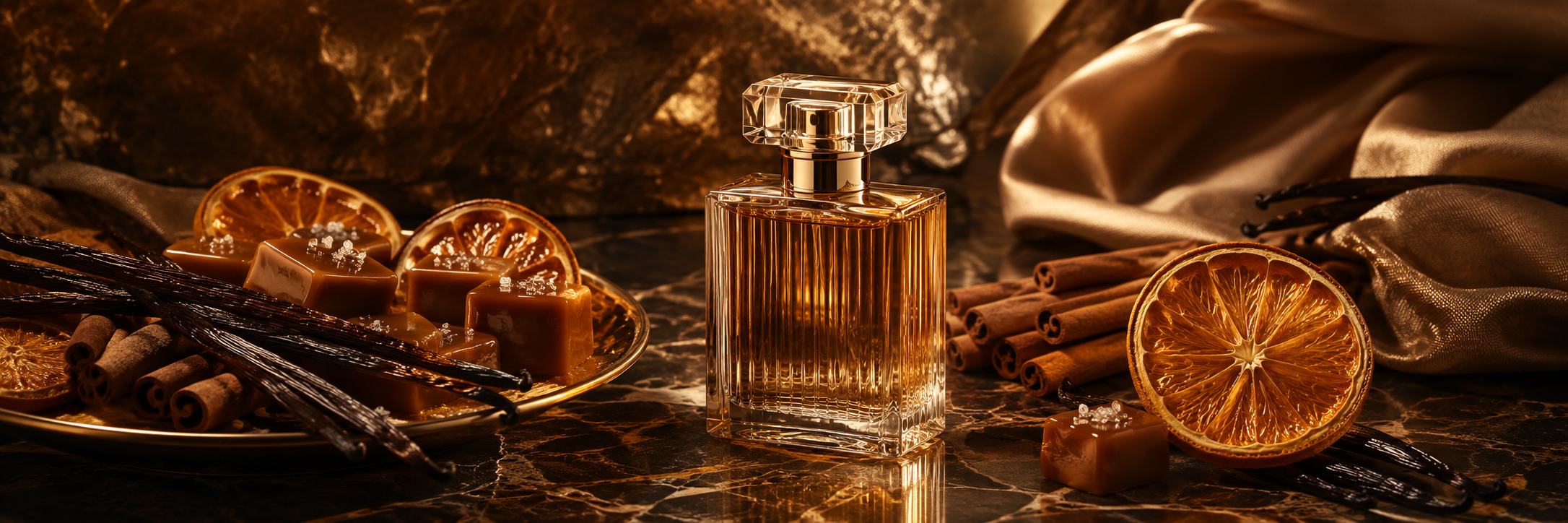 Verschiedene Parfümflakons mit Notizbuch – Parfüm-Begriffe wie EDP, Pour Homme und Sillage erklärt