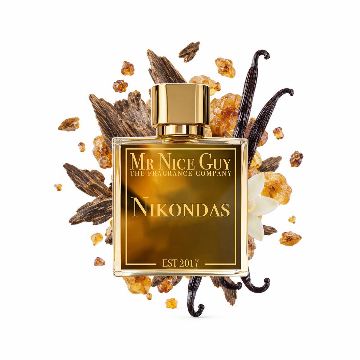 Nikondas - Mr Nice Guy Parfum 50ml mit Oud, Gurjunbalsam und Vanille