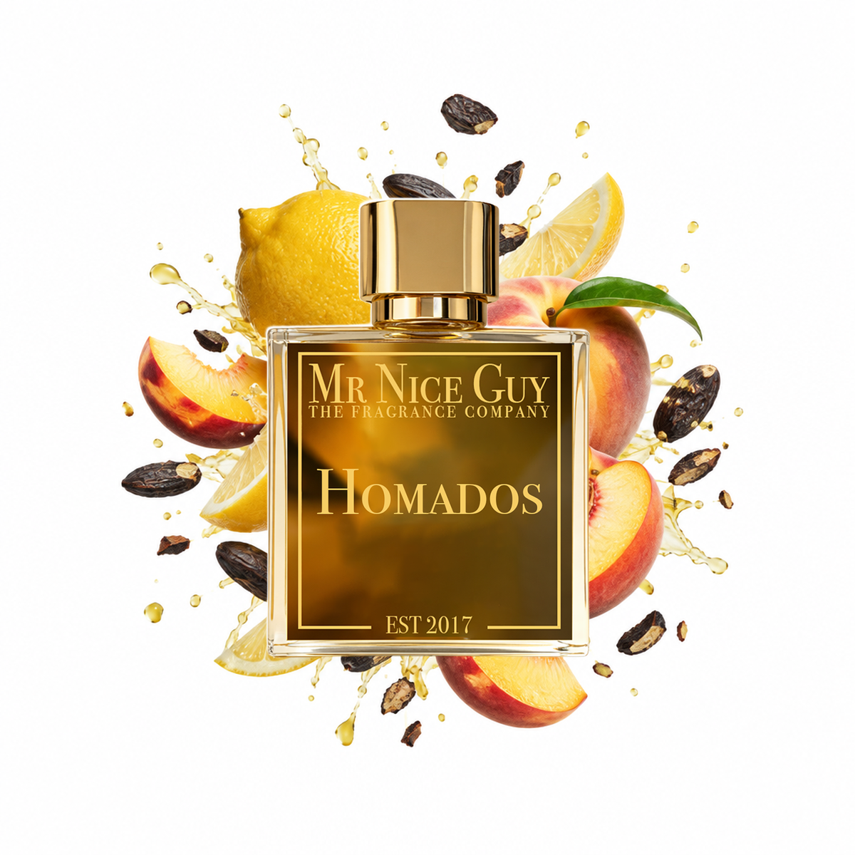 Homados - Mr Nice Guy Parfum 50ml mit Zitrone, Pfirsich und Tonkabohne