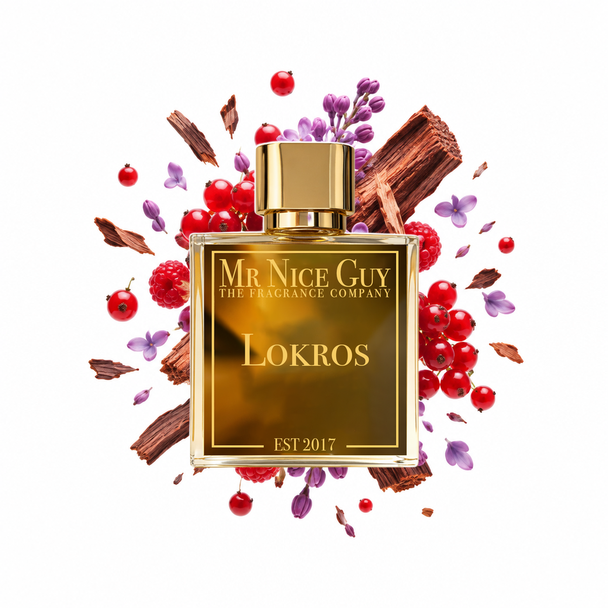 Lokros - Mr Nice Guy Parfum 50ml mit roten Beeren, Flieder und Rosenholz