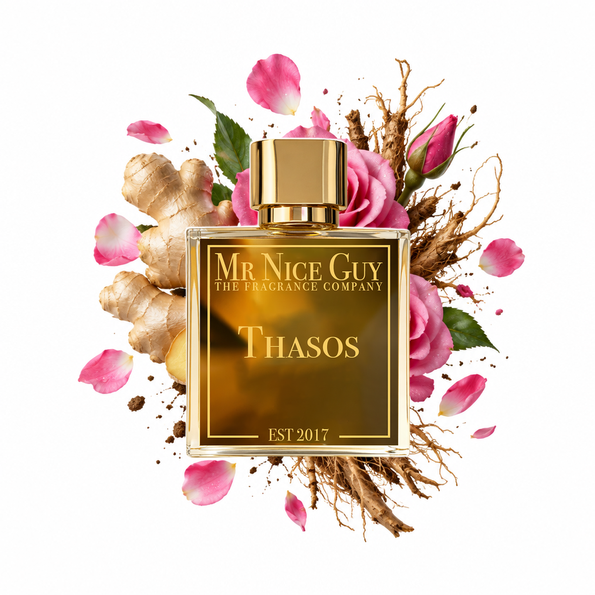 Thasos - Mr Nice Guy Parfum 50ml mit Ingwer, Rose und Vetiver