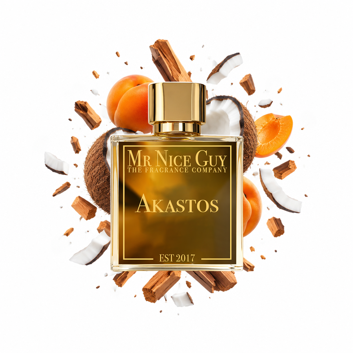 Akastos - Mr Nice Guy Parfum 50ml mit Aprikose, Kokosnuss und Sandelholz