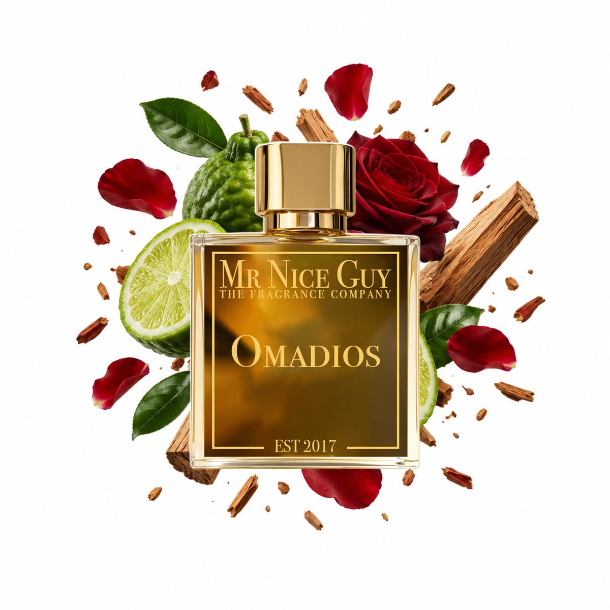 Omadios - Mr Nice Guy Parfum 50ml mit Bergamotte, Rose und Sandelholz
