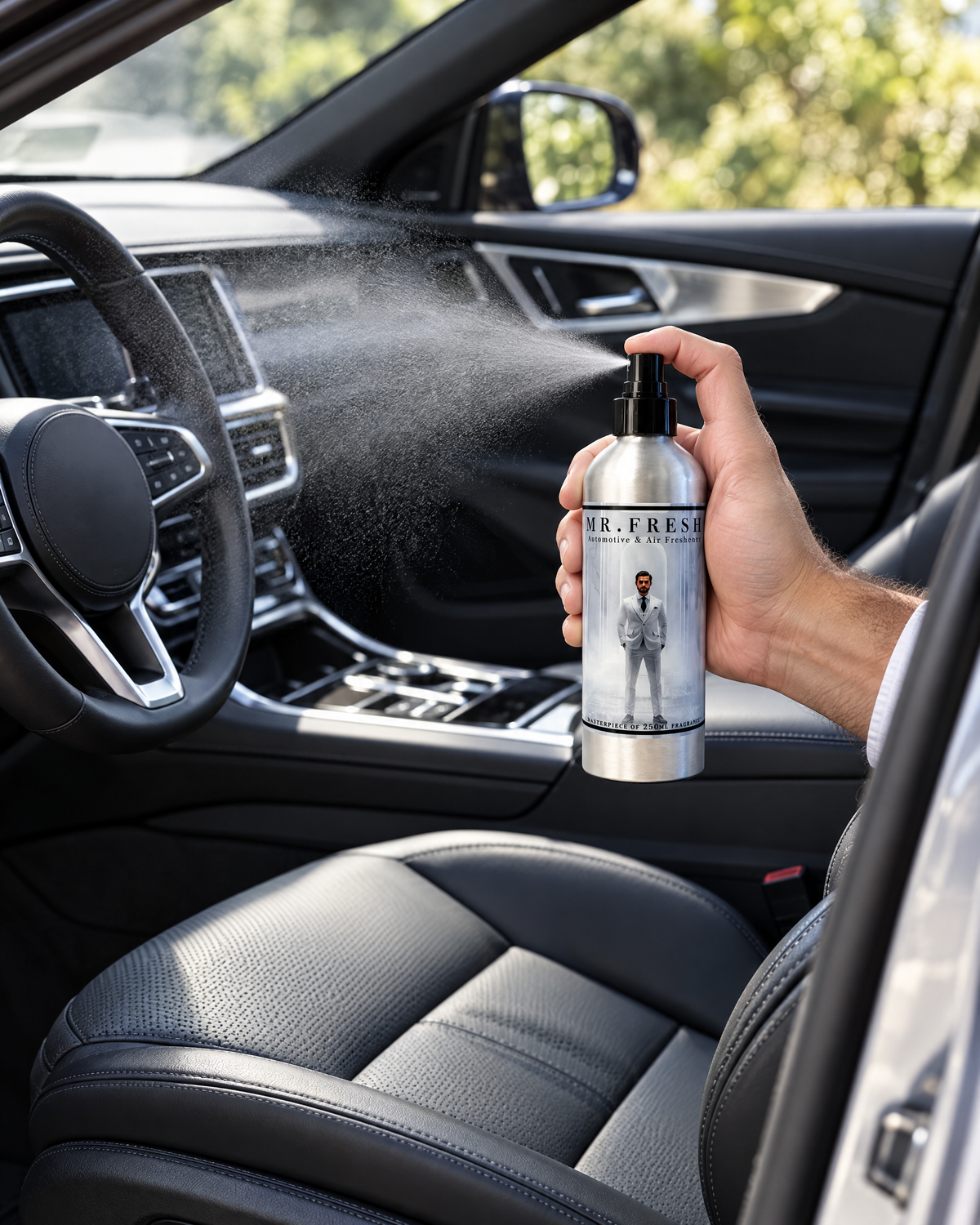 Mr.Fresh Spray im Autoinnenraum